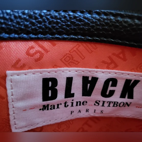 Unique Martine Sitbon "Black" Structured Colorblock Bag - Picture 10 of 14